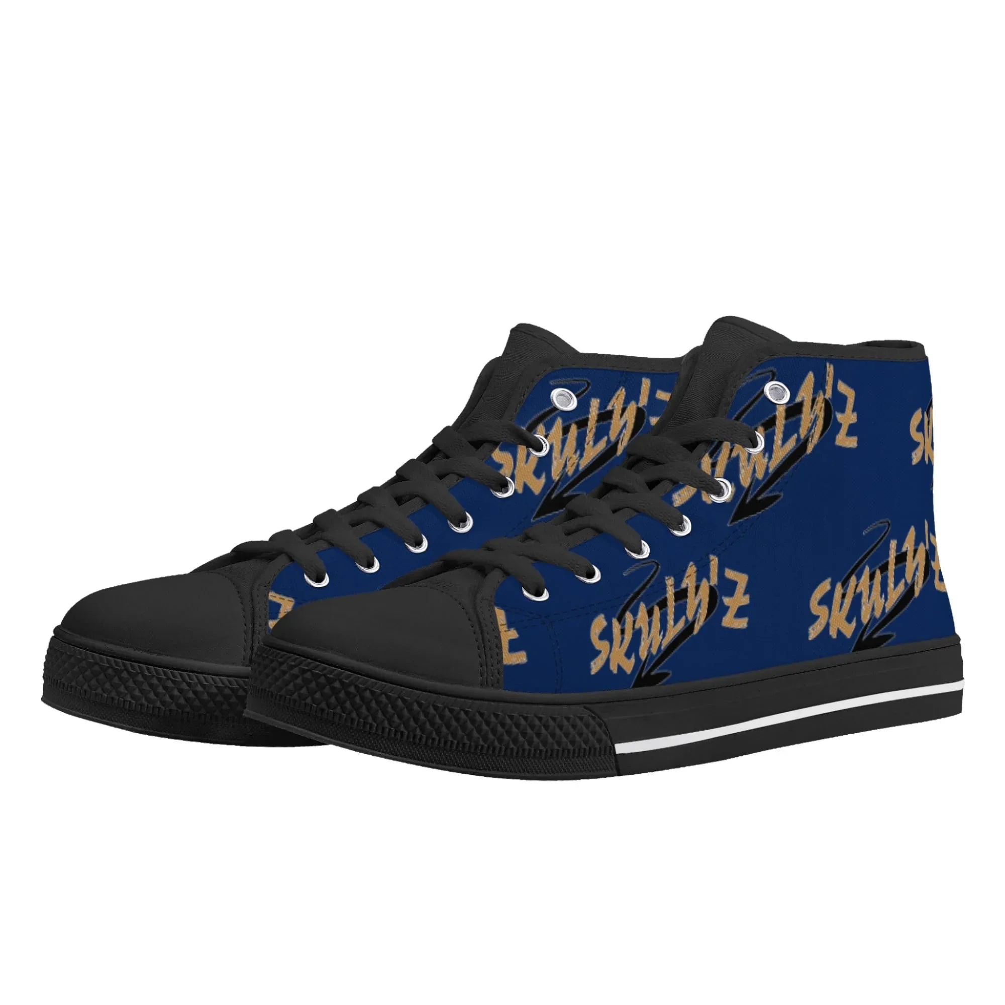Skulyz Women’s Venom Blue High-Top Sneakers - Bloodline Streetwear LLC